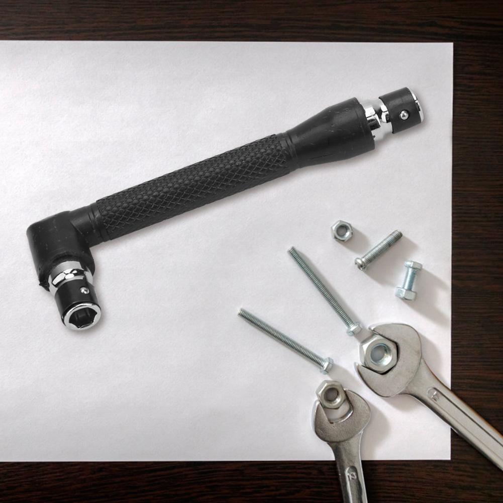 1 4 Mini Double Head L Type Galvanized Steel Screwdriver Bit Socket Wrench Tool