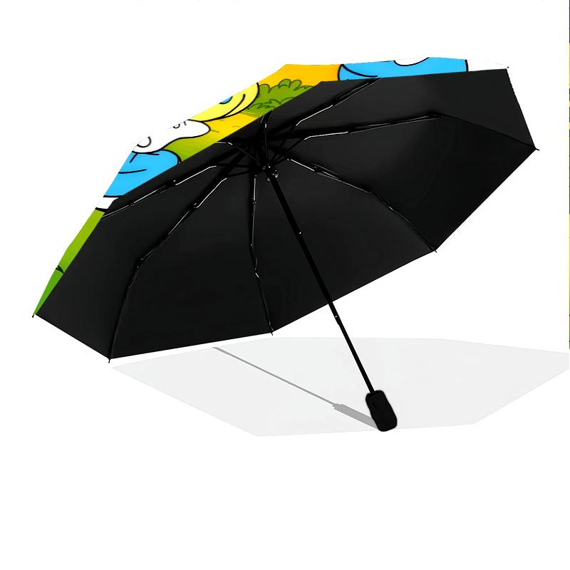Smurfs Folding Umbrella Suitable For All Seasons Umbrella Umbrella Travel Umbrella Printing