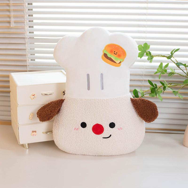

Dog Chef Bear Birthday Hat Elephant Plush Toy Stuffed Doll Decoration Kids Gift Dog