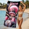 Customizable personalized beach towels One Piece Chopper themed designs.Suitable for the beach, yoga, sports;ideal as beach accessories