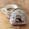 Piece Embroidery Kit Coin Purse Animal Embroidery Red Relaxing Cafe Time x 9cm x 3cm - - Chicchi's Kit Panda's - 8.5cm (height) (width) (depth) -