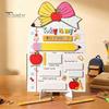 Wedding Reception Signage First and Last Day of School Board Sign for Kids, Reusable Wooden Memo Chalkboard Sign, Cute Writing Daily Notes Schedules