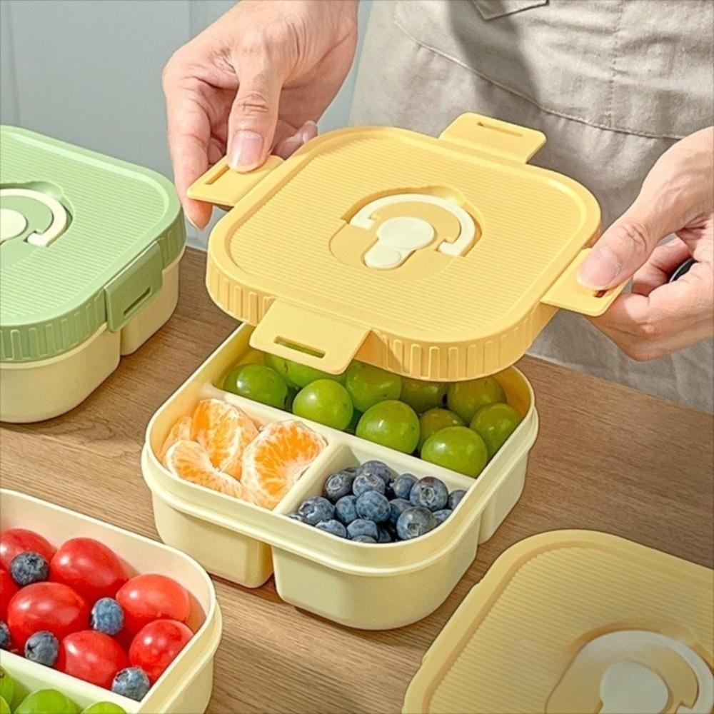 Leak-proof Fruit Salad Lunch Container With Compartment Student Lunch Box  School