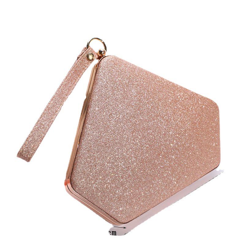 Trendy French Reflective Sequin Evening Bag – Stylish Handheld & Shoulder Bag for Weddings & Makeup