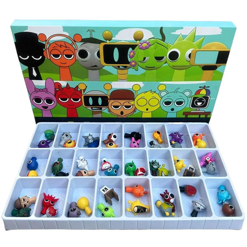 24 Stück/48 Stück Sprunki Figuren Mode Spielzeug Sprunki Incredi Box Anime Actionfiguren Sprunki Spiel Cartoon