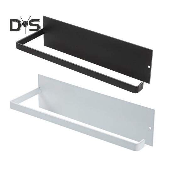 Metal Roll Paper Holder Heavy Duty Self-adhesive Waterproof Bathroom Kitchen Wall Mount Toilet Paper Towel Tissue Dispenser Storage Rack