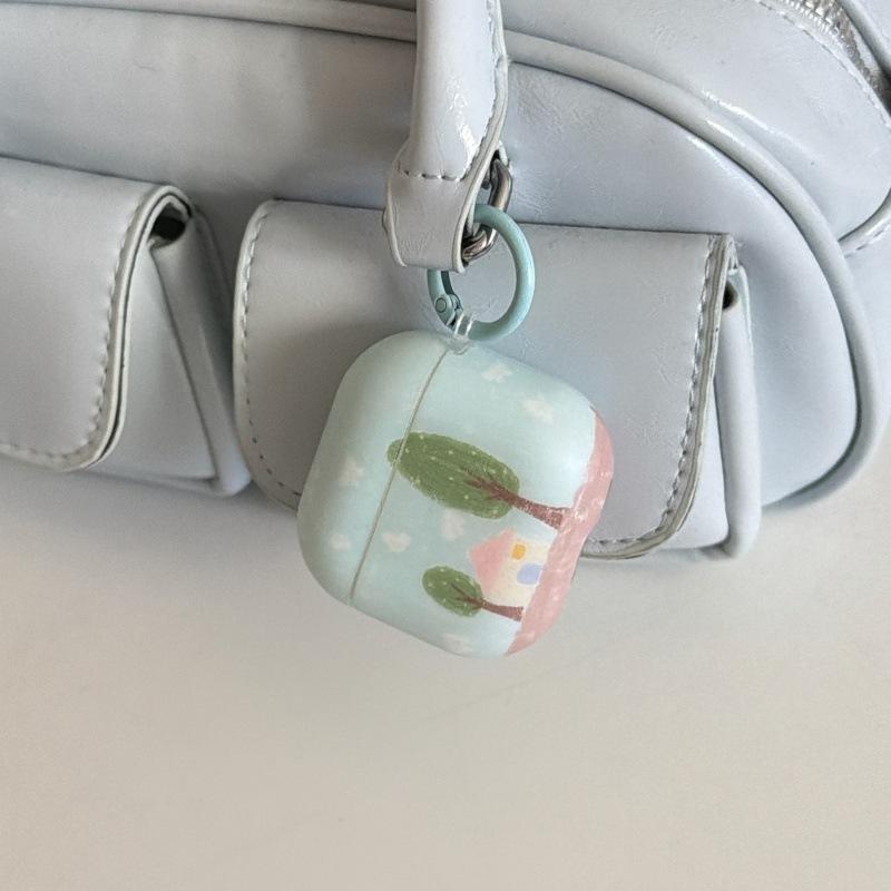 Milk Blue Cloud Hut AirPods 1 Generation Earphone Case for Apple Earphones AirPods 1 Generation Pro1