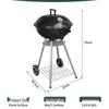 ZISIZ Tragbarer Camping-BBQ-Grill