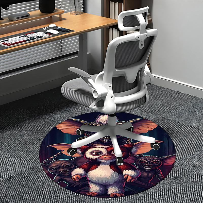 

Gizmo,Mogwai Chair mat Round Rug Office carpet, Non slip, Suitable for Living Rooms, Bedrooms Decor 1205699a 80cm by 80cm