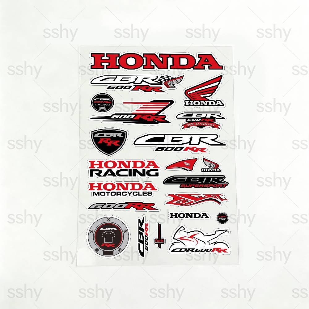 AAAHQ1 FOR HONDA CBR600RR Motorcycle Reflective Stickers Waterproof Decals for Helmet Scooter Fuel Tank Toolbox Racing