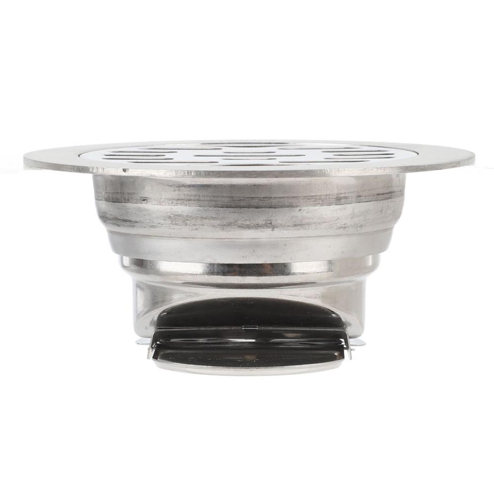304 Stainless Steel Floor Drain 3.94in Diameter Floor Drain Kit Shower Drain Kit 75mm Pipe
