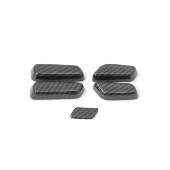 For Mazda CX-5 CX5 KF 2017-2025 Carbon Fiber Seat Adjust Switch Panel Cover Trim