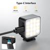 VRIG Mini LED Action Camera Vlogging Video Light, Magnetic Cold Shoe Photography Fill Lighting for DJI Osmo Action 5Pro/4/3 Camera Cage, Osmo Pocket