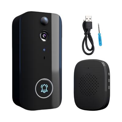 WiFi Wireless Video Doorbell IR Night Vision Doorbell Camera 2-Way Talk Smart Door Bell for Home Security Alarm System