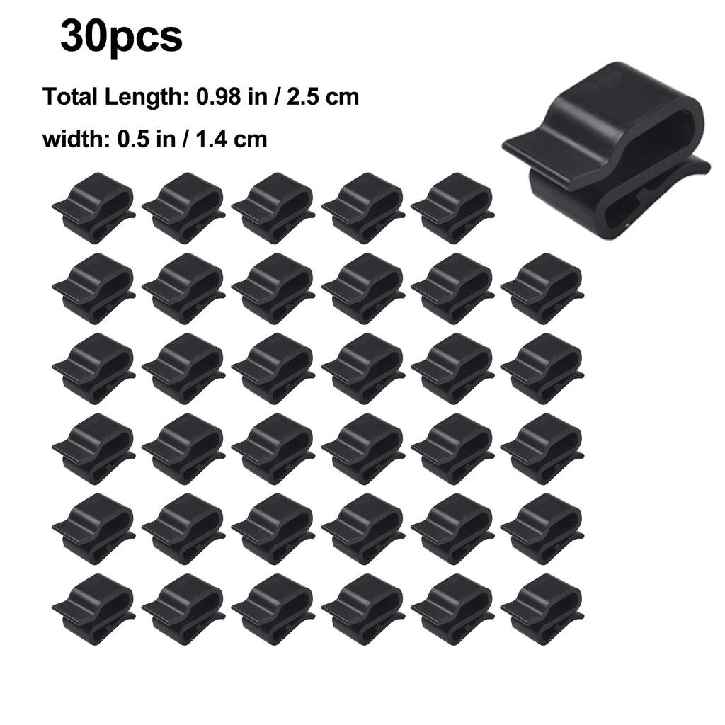 PV Wire Clip Cable Clamp For PV Module Photovoltaic Plastic Black Practical For Trailer Frame Solar Panel Boat