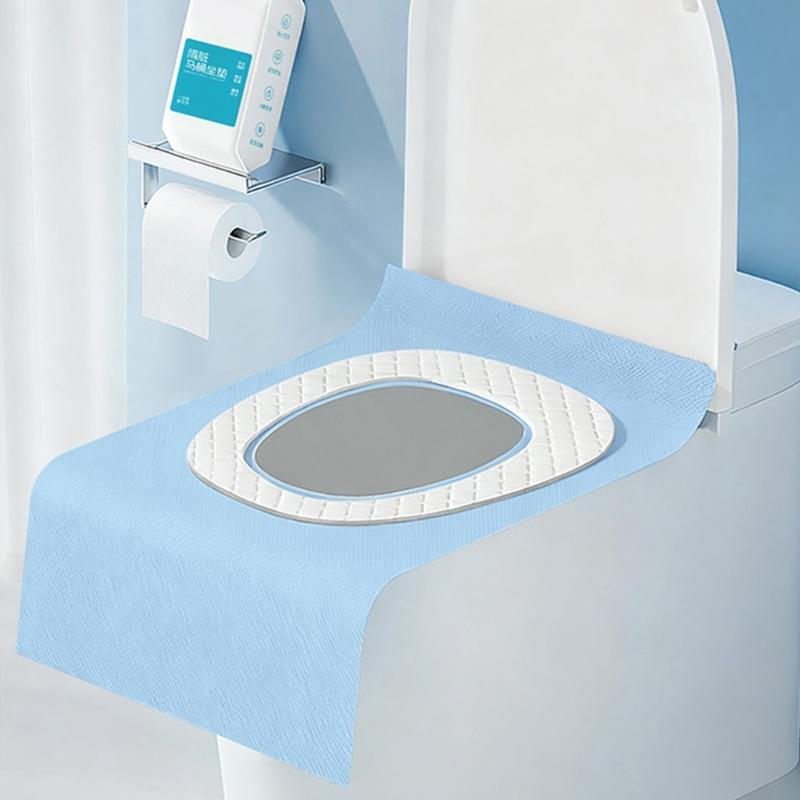 5PCS Premium Disposable Toilet Seat Covers Absorbent Cotton Layer Works On Most Toilets Great For Traveling