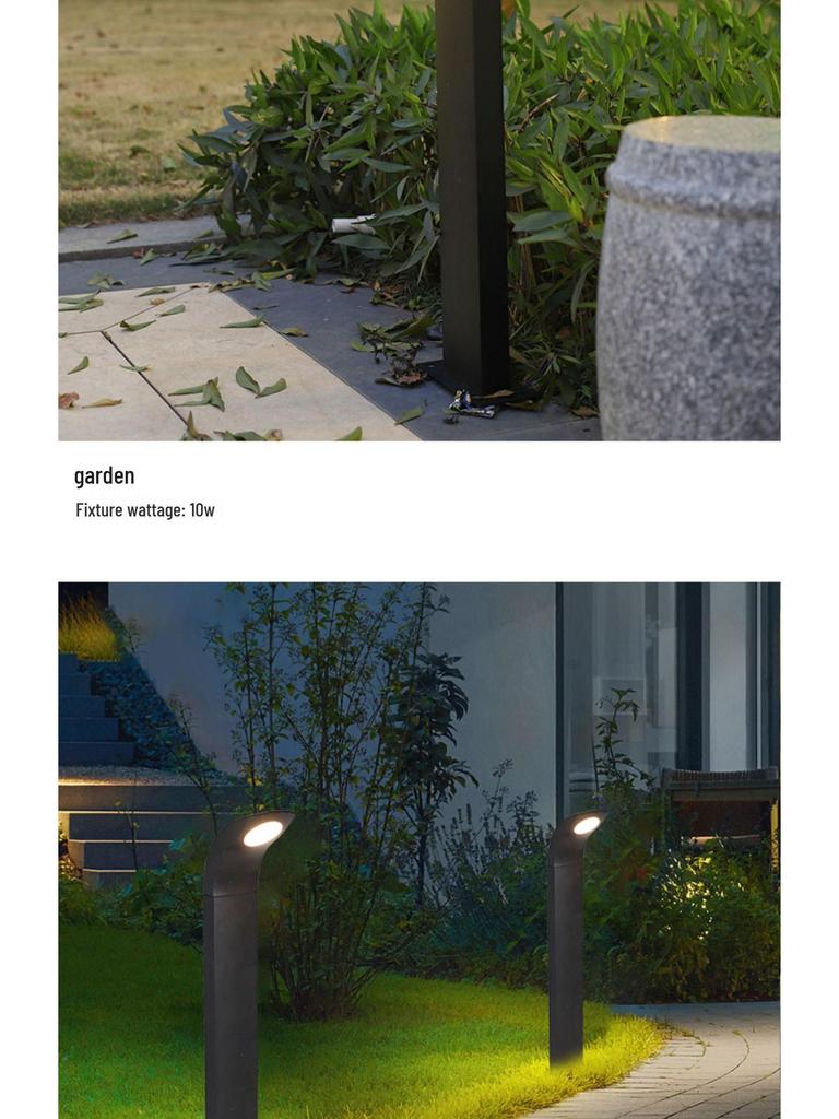 Outdoor Waterproof Solar Aluminum Lawn Lights for Gardens, Parks, and Courtyards