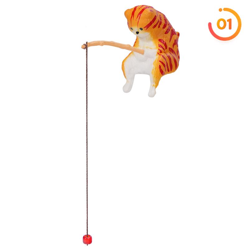 Декорация для аквариума Декорация Рыбацкая кошка Милая фигурка из смолы Декорация для аквариума Ландшафтный дизайн Аксессуары для аквариума