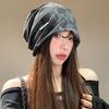 Niche Smudging Pile Hat Women's New Retro Trend Pullover Hat Loose Face Small Head Hat