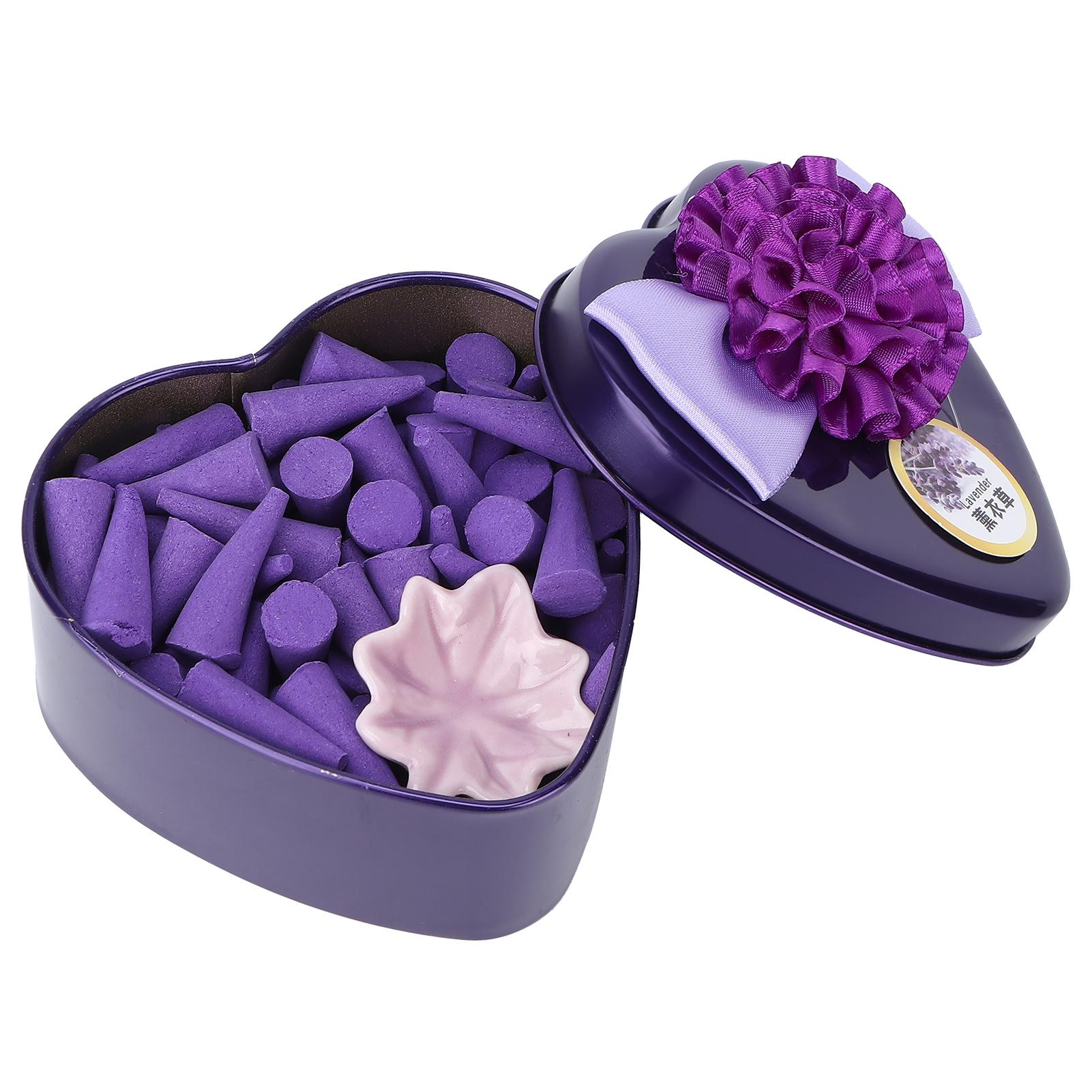 

Благовония для дома в форме конуса Салон красоты Сильный аромат Устранение запаха Благовония Лаванда Фиолетовый Фонс