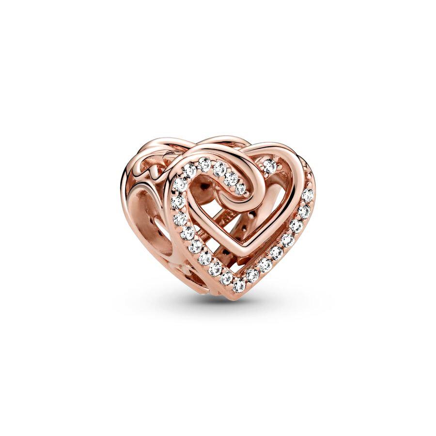 Miniso Sparking Rose Gold Plated Charm Bead Charms Dangle Authentic Compatible With copper Bracelets Necklaces Bead Ideal For Diy Jewellery Women Gift