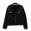 Spring and Autumn Denim Coat Women Denim Coat Turn Down Collar Single Breasted Full Sleeve Jackets Loose Casual Regular Short Jacket