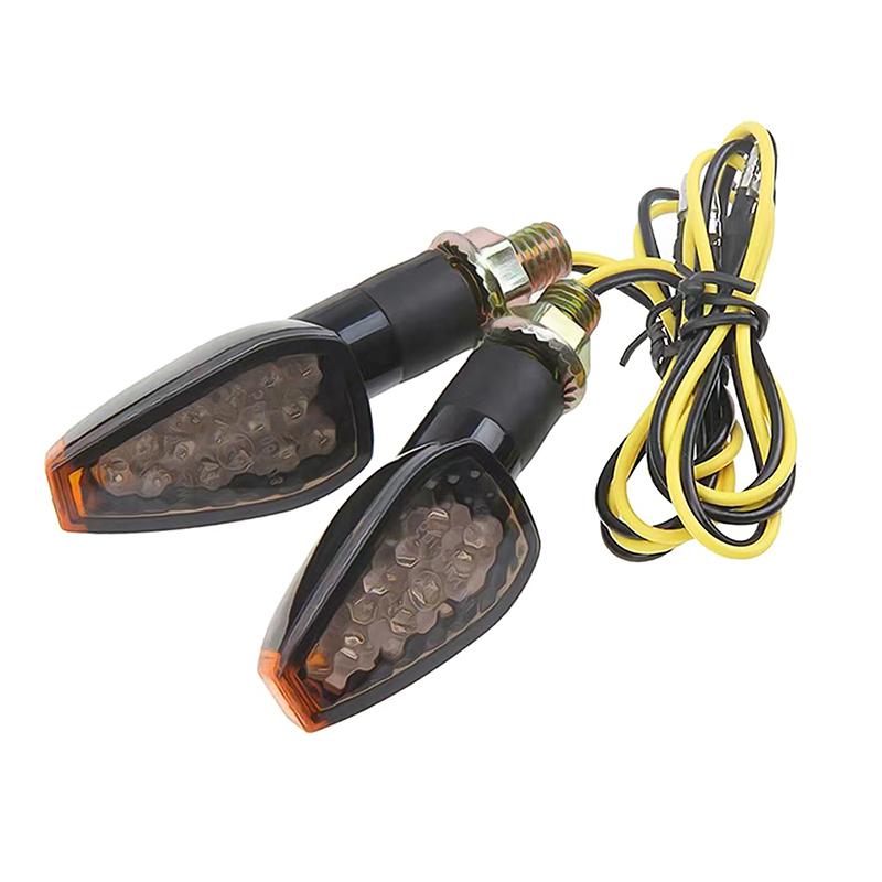 2Pcs Universal Led Motorcycle Turn Signal Light 12V Waterproof Amber Flasher Indicator Blinker Rear Lights Lamp Accessories