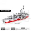 100+PCS Building Blocks Kit Toy Iawa-class Battleship Toy Gift Military Series Happy Gift for Children Adult