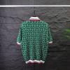 New Ca Kasa Trendy Men's Short Sleeve Polo Knitwear with Pearl Buttons