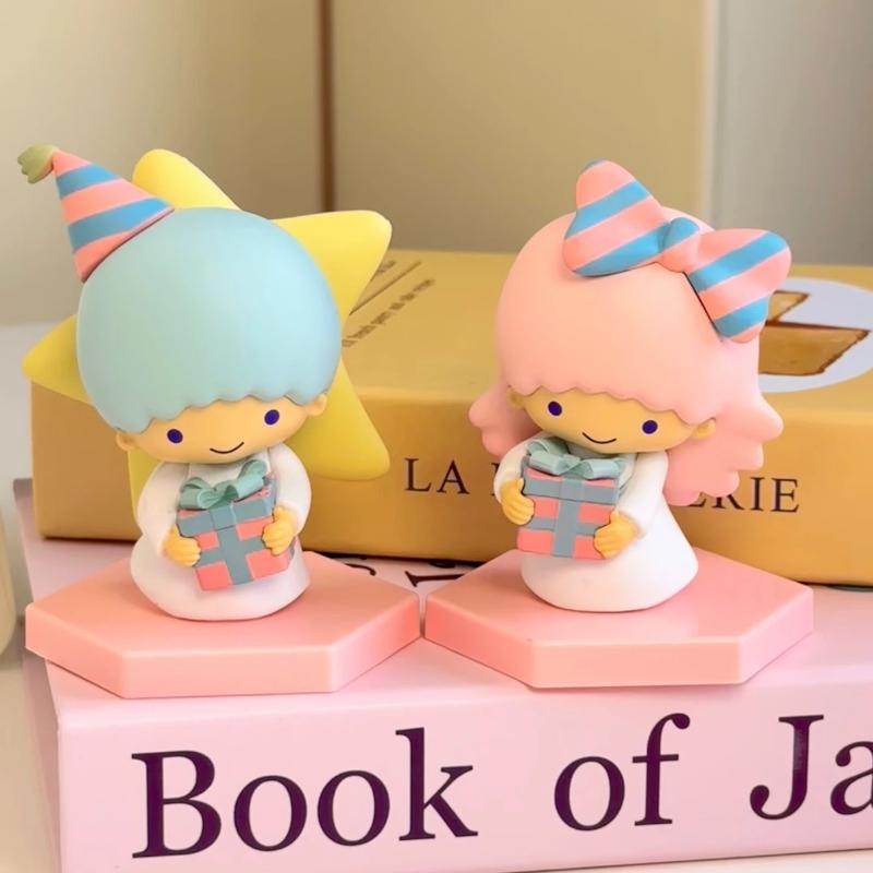 Melody Series Premium Figures Base Assembly Ornament Pudding Dog Greeting Box Baking Cake Figurine Festival Surprise