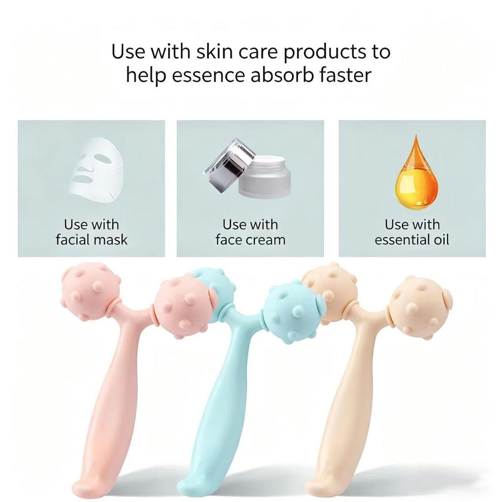 Y-shaped V-face Roller Facial Lifting and Firming Massager, Muscle Relaxation, Beauty and Slimming Device, Multi-functional