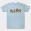 Asian Size Men Black Print T-shirt Friends No-Cut Print Cotton Tshirt