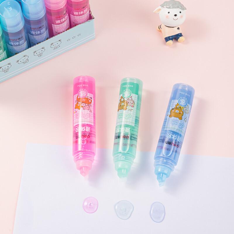 Deli 50ml Washable Colored Kids Liquid Glue