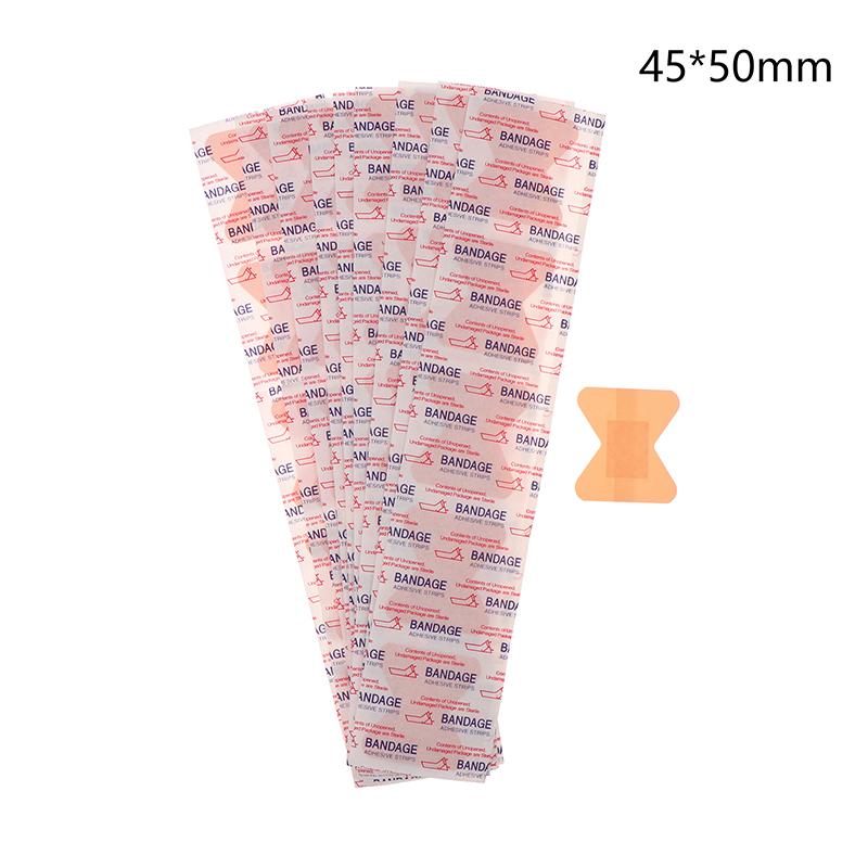 

50Pcs Finger Waterproof Bandage Breathable Band Wound Dressing Medical Tape Wound Plaster Emergency Bandaids For First Aid