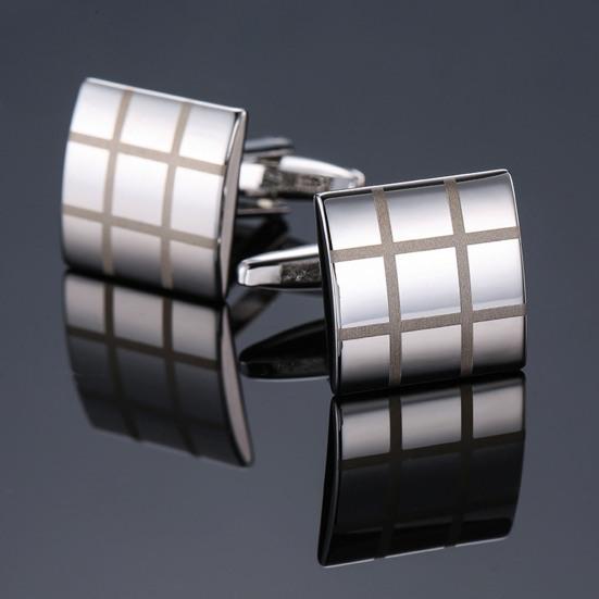 1 Pair Shirt Cufflinks High Durability Polish Surface Copper Men Business Shirt Cufflink Garment Decor Birthday Gift