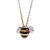 Beautiful Bee Pendant Necklace Silver Classy Clavicle Chain for Street Shooting