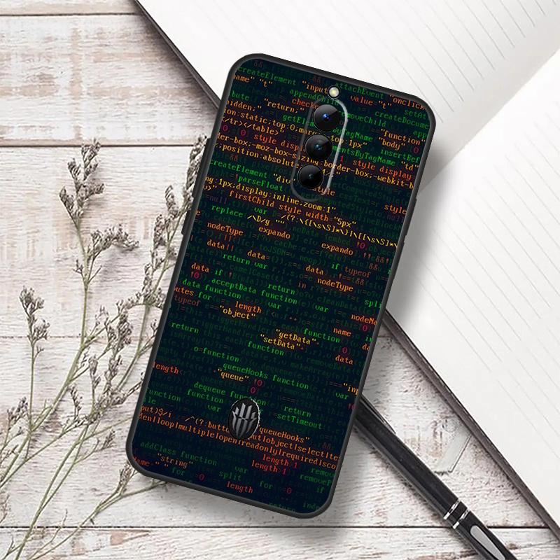 The Code Design Programmer Case For ZTE Nubia Red Magic 11 10 9 8 8S 9S 10S Pro Plus 6 7 6S 7S Pro 5G 6R 10 Air Funda