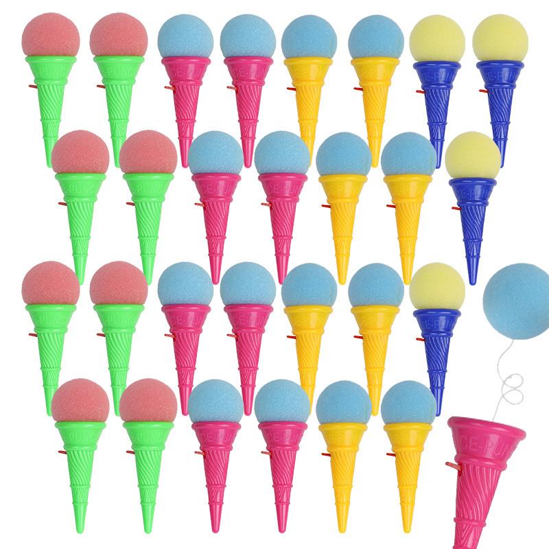 10/5/3 SZT. Wyrzutnie Kulek Lodowych Zabawka Pistolet na Kulki z Gąbki Wyrzutnia Piłek Odbijających się Upominki na Przyjęcie Urodzinowe dla Dzieci Nagrody Szkolne