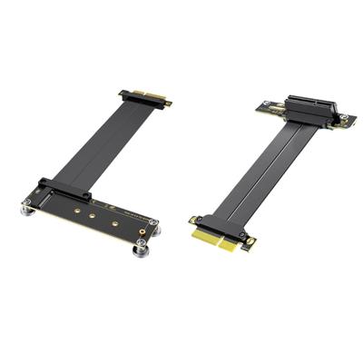 PCIe4.0 4X Expansion Cable Supporting NVMe M.2 SSDs GPU and Networking Cards Featuring AntiInterference Shielding
