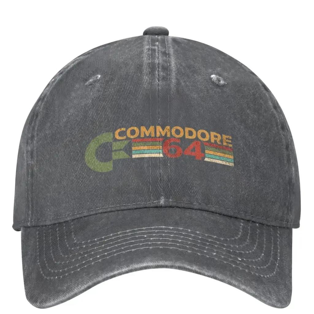 Commodore Baseball Cap S Retro Computer Tennis Skate High Quality Washed Trucker Hat UnisexTeens Vintage Snapback Cap