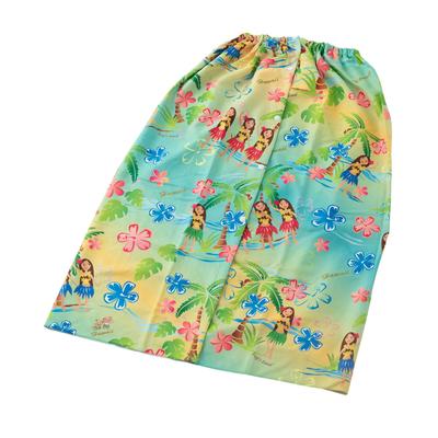 Aska Towel Hawaiian Wrap Towel Hula Girl Green 83 × 125 Cm