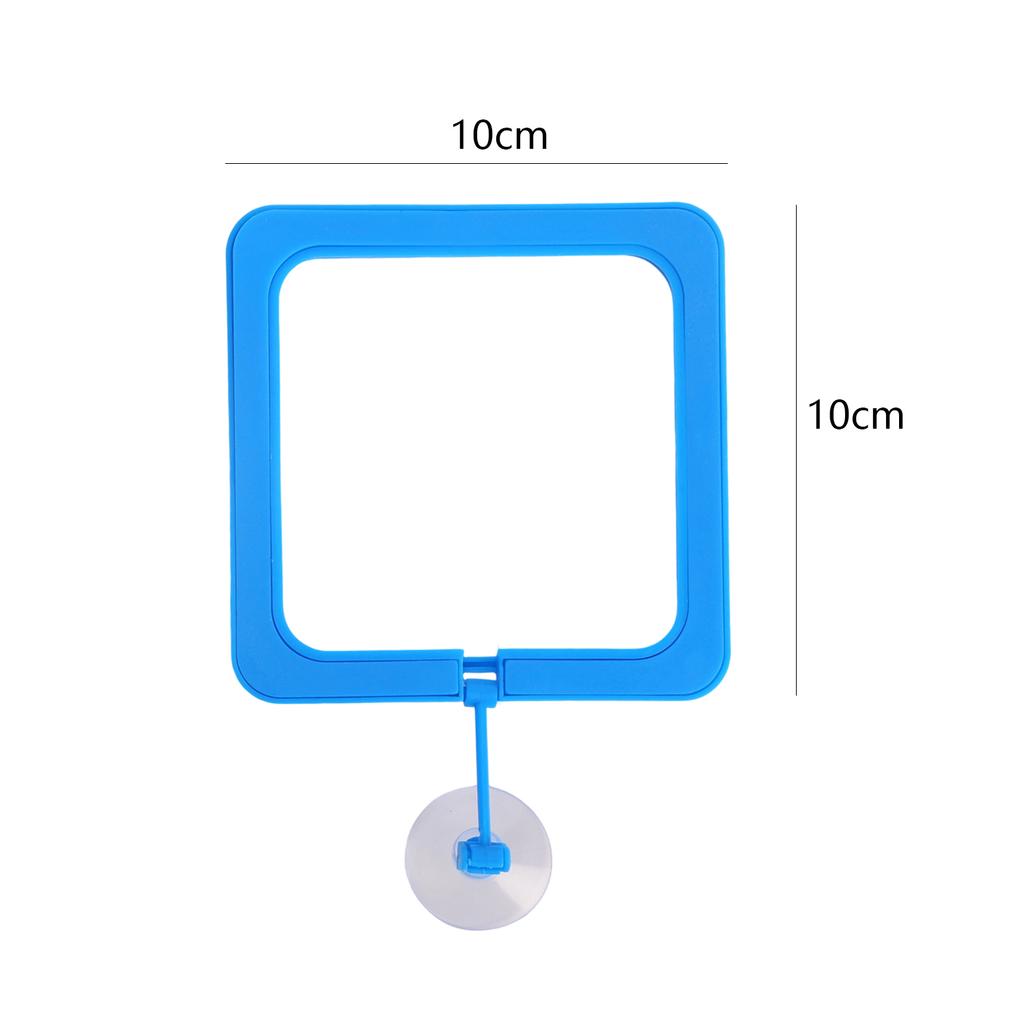 Aquarium Feeding Ring Fish Tank Station Floating Food Tray Feeder Square Circle Accessories Fish Foods Feeder with Suction Cup