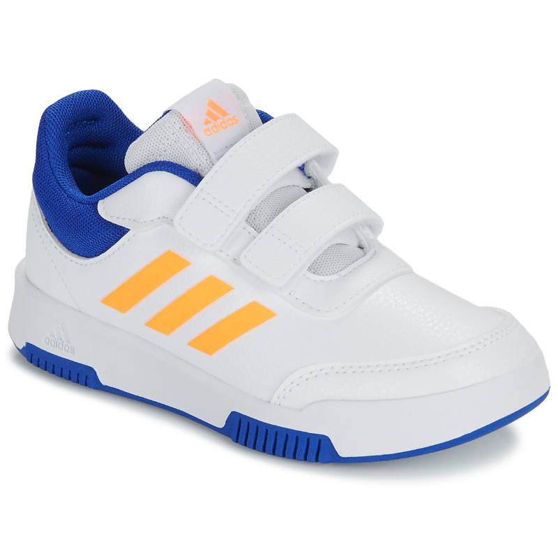 Adidas Tensaurs Versatile Comfortable Shock Absorbing Durable Low Top Kids Running Shoes Kids Running Shoes White Blue Yellow IG8581