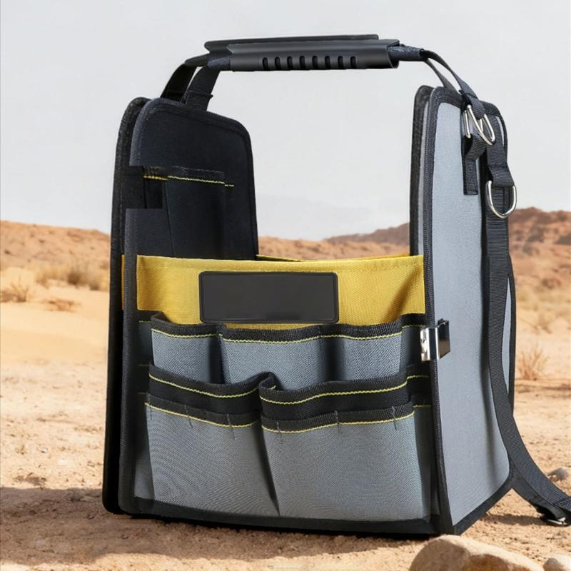 Waterproof Cloth Open Tool Bag Maintenance Storage Bag for Easy Organization Transport Tools Workshops Home Electrician
