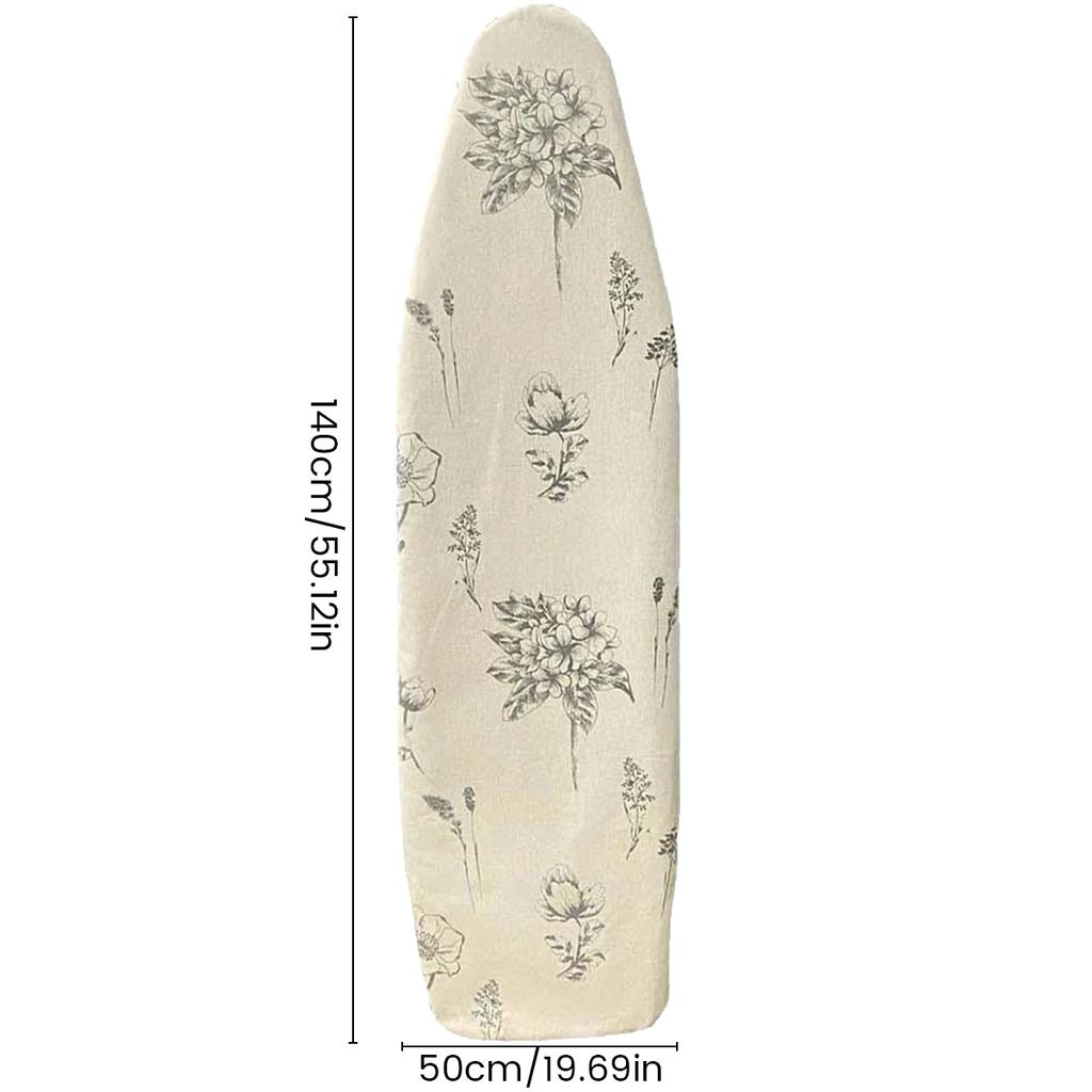 Cotton Ironing Board Cover Resists Scorching Ironing Drawstring Tightening Ironing Board Accessories Protector Cover 140x50cm