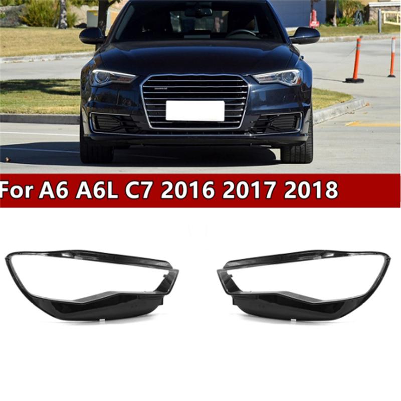

Крышка передней фары автомобиля Плафоны Корпус фары Крышка линзы фары Для A6 C7 2016-2018