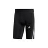 High Waist Straight Leg Shorts with Logo Print Men Bottoms Black HD3531