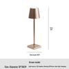 All-Aluminum USB Charging Touch Table Lamp - Modern Minimalist Night Light