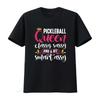 Camiseta Engraçada Rainha do Pickleball Para Mulheres Jogadoras Preta X Grande vintage Lavada gráfica Macia Respirável Versátil moda