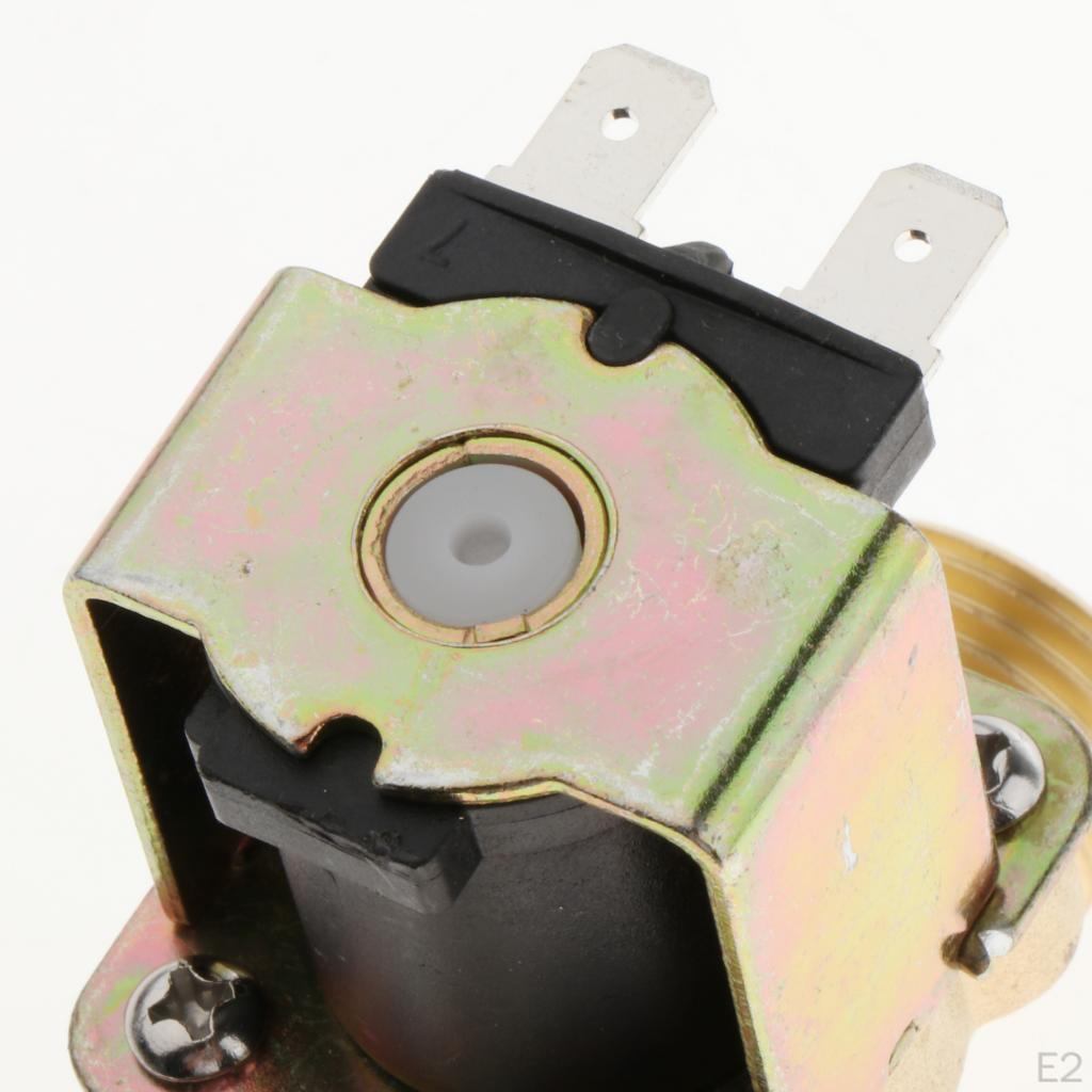 1/2 '' DC12 / 24 220V normálně uzavřený mosazný elektrický solenoidový ventil voda pro vstup
